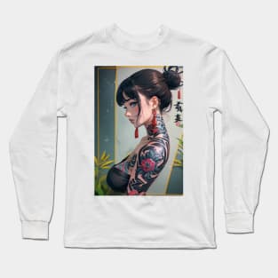 tattoo girl Long Sleeve T-Shirt